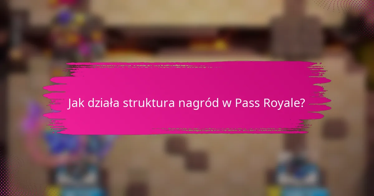 Jak działa struktura nagród w Pass Royale?